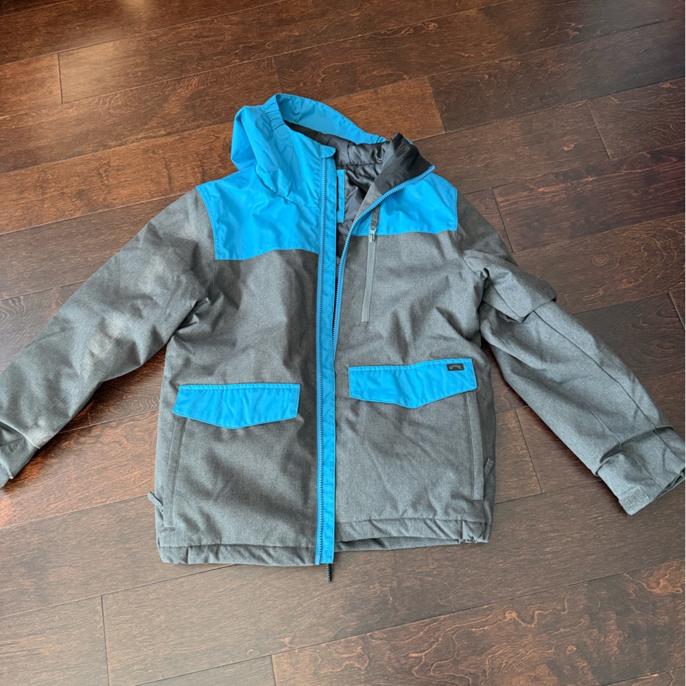 Billabong Black and Blue Outerwear Jacket